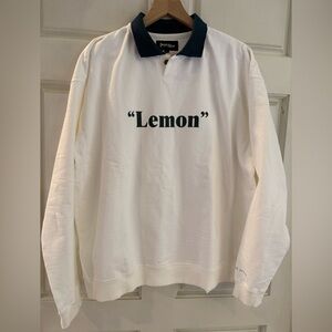 Peace And After “Lemon” sweatshirt Size:L New no tags Pristine Condition